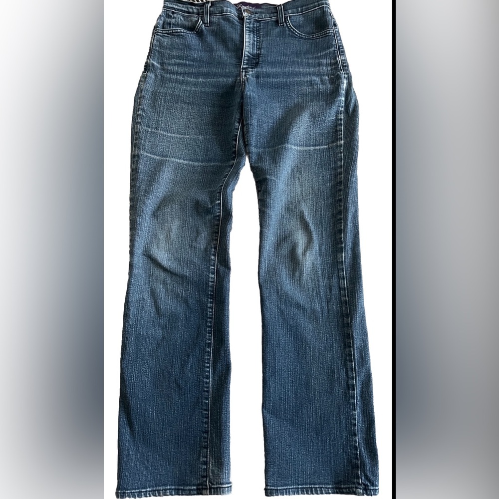 NYDJ Women's Straight Leg Jeans - Dark Blue Wash